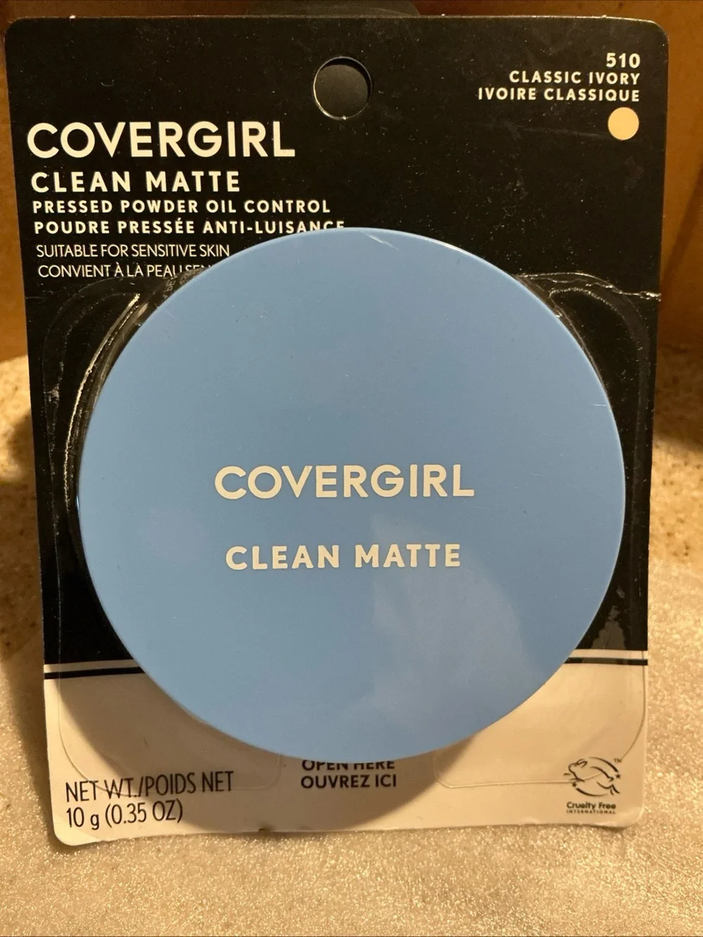 Covergirl Clean Matte Pressed Powder Oil Control #510 Classic Ivory